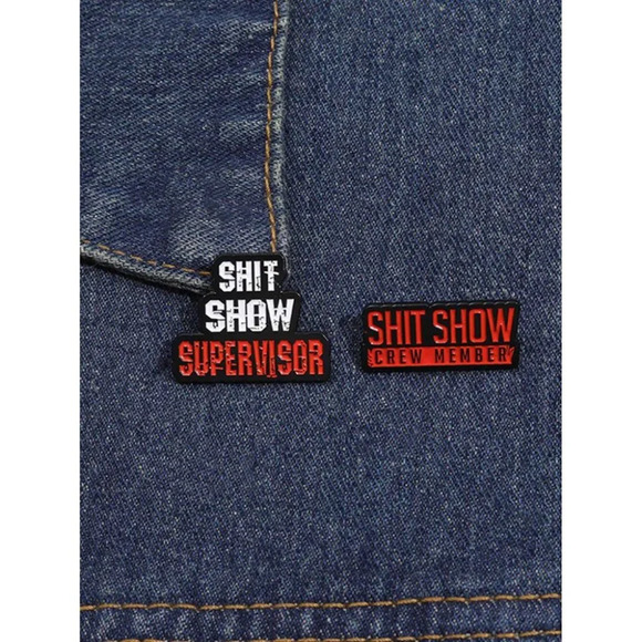 2pcs Creative Funny Enamel Pin Brooch - Cartoon Character Backpack Clothing - Picture 3 of 5